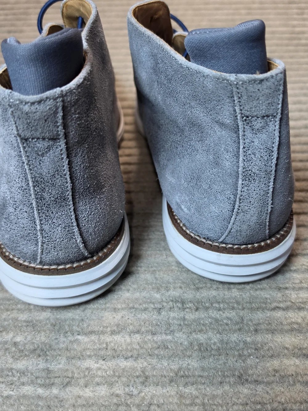 Martin Dingman Suede Chukka Boots Gray Men's 11M Casual Boot Made Brazil